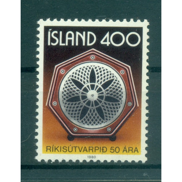 Islande 1980 - Y & T n. 515 - Radiodiffusion nationale (Michel n. 562)