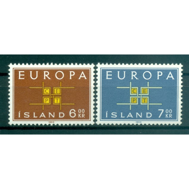 Iceland 1963 - Y & T n. 328/29 - Europa (Michel n. 373/74)