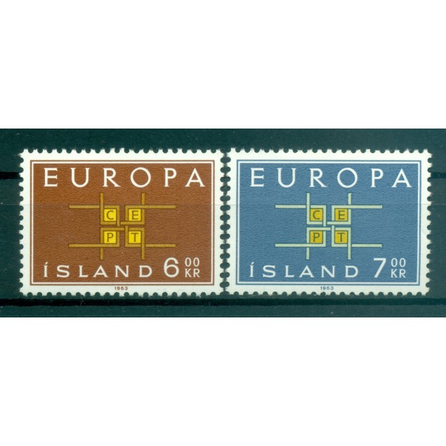 Islande 1963 - Y & T n. 328/29 - Europa (Michel n. 373/74)