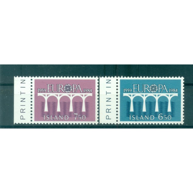 Iceland 1984 - Y & T n. 567/68 - Europa (Michel n. 614/15)