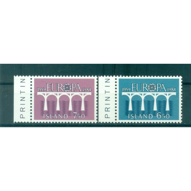 Islanda 1984 - Y & T n. 567/68 - Europa (Michel n. 614/15)