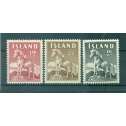 Islande 1958-60 - Y & T  n. 283/85 - Série courante (Michel n. 325/26-342)