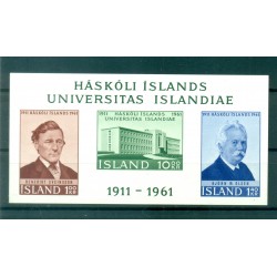Iceland 1961 - Y & T block n. 3 - University (Michel block n. 3)