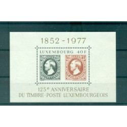 Luxembourg 1977 - Y & T feuillet n. 10 - Premiers timbres-poste luxembourgeois (Michel feuillet n. 10)