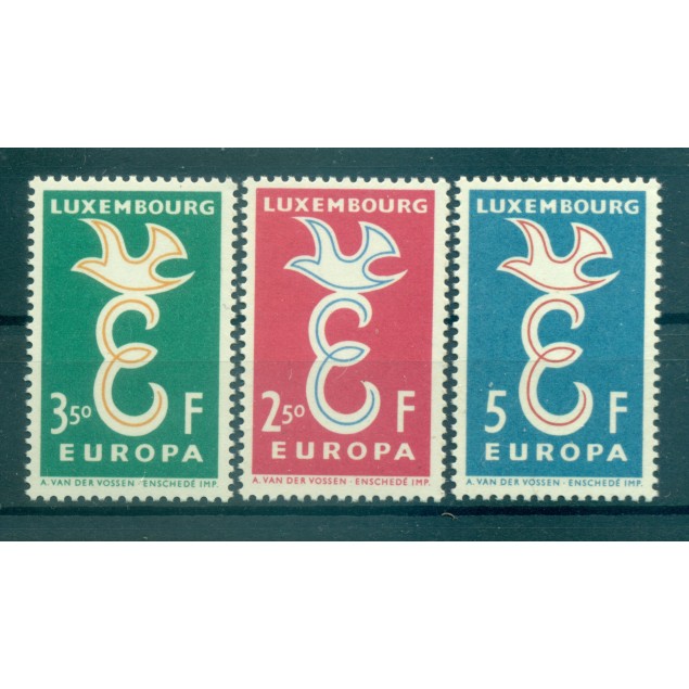 Lussemburgo 1958 - Y & T n. 548/50 - Europa (Michel n. 590/92)