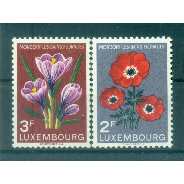 Luxembourg 1956 - Y & T n. 506/08 - Mondorf les Bains floral show (Michel n. 547/48)