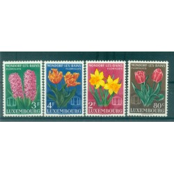 Luxembourg 1955 - Y & T n. 490/93 - Mondorf les Bains floral show (Michel n. 531/34)