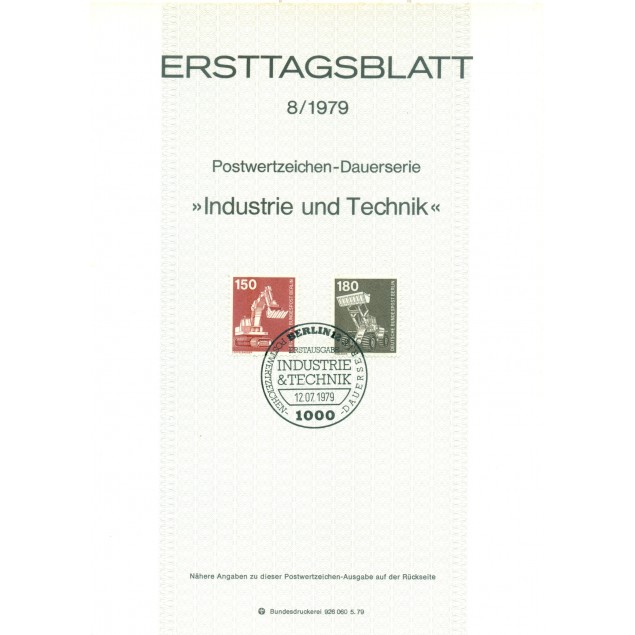 Berlino Ovest  1978 - Y & T n. 558/59 - Serie ordinaria (Michel n. 584/85)