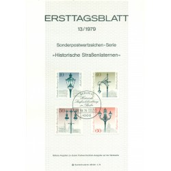 Berlin Ouest  1979 - Y & T n. 563/66 - Réverbères historiques (Michel n. 603/06)