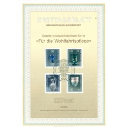 West Berlin 1986 - Michel n. 765/68 - Glassworks from the Cologne Museum (Y & T n. 726/29)
