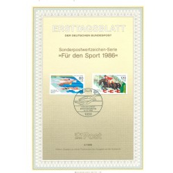 Berlin Ouest  1986 - Michel n. 751/52 - Evénements sportifs de 1986 (Y & T n. 712/13)