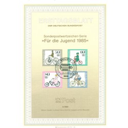 Berlin  Ouest1985 - Michel n. 735/38 - Histoire de la bicyclette (Y & T n. 695/98)