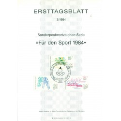 Berlin  Ouest1984 - Michel n. 716/18 - Disciplines sportives (Y & T n. 677/79)