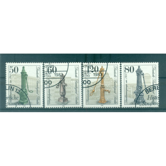 Berlin Ouest  1983 - Michel n. 689/92 - Pompes à eau historiques (Y & T n. 650/53)