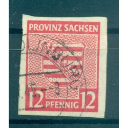 Saxe 1945 - Michel n. 71 X - Série courante (Y & T n. 6) (ii)