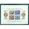 Germany - GDR 1953 - Y & T sheet n. 2/3 - Karl Marx (Michel n. 8/9) (iii)