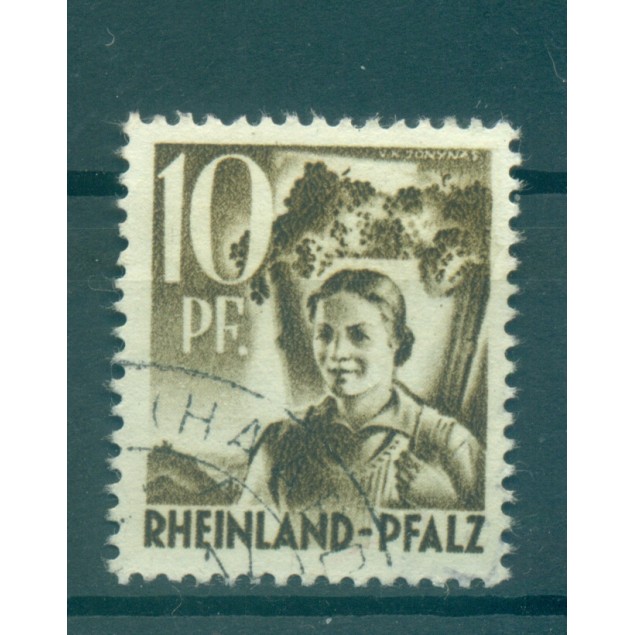 Renania-Palatinato 1948-49 - Michel n. 35 - Personalità e vedute (Y & T n. 33) (ii)