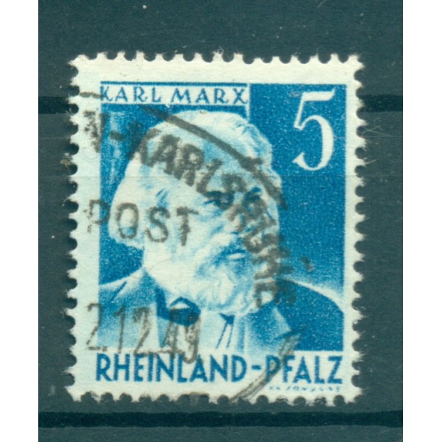 Renania-Palatinato 1948-49 - Michel n. 34 - Personalità e vedute (Y & T n. 32)
