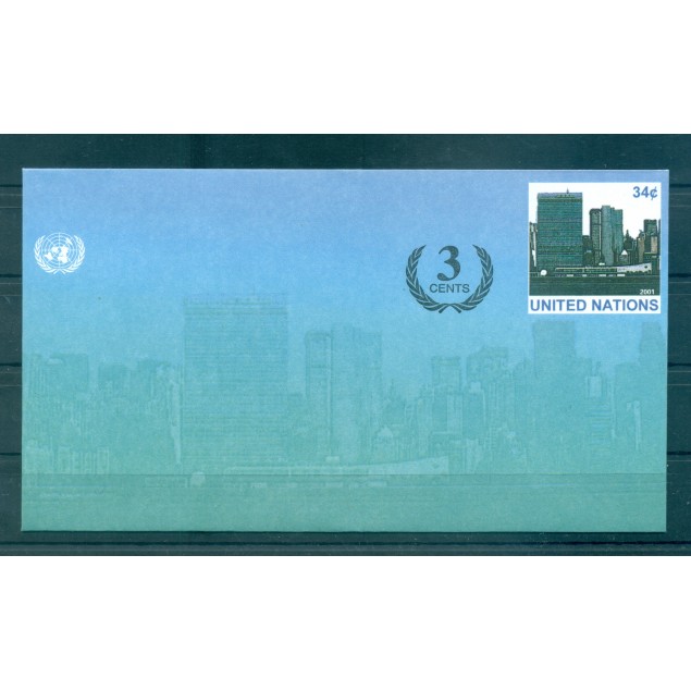 Nations Unies New York  2001 - Entier postal 37 centimes