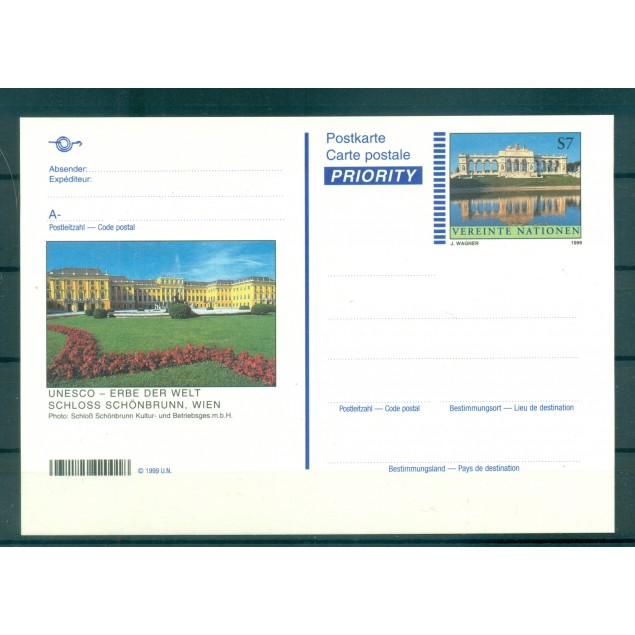 Nations Unies Vienne 1999 - Entier postal  S 7