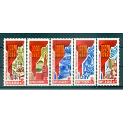 Russie - USSR 1986 - Michel n. 5665/69 - Les décisions du 27e Congrès du PCUS