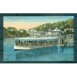 Turin International - 1911 World's fair - Anchorage of boats - CPA0008