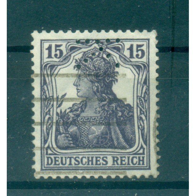 Deutsches Reich 1916-19 - Michel  n. 101 a - Definitive (Y & T  n. 100) - Perfin