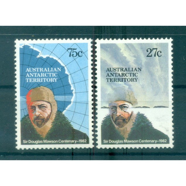 Australian Antarctic Territory 1982 - Y & T n. 53/54 - Sir Douglas Mawson (Michel n. 53/54)