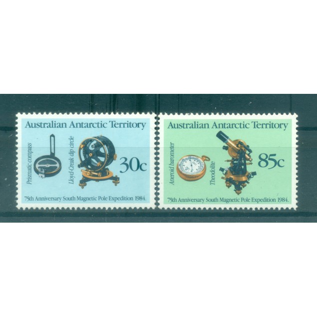 Australian Antarctic Territory 1984 - Y & T n. 61/62 - Magnetic Pole (Michel n. 61/62)