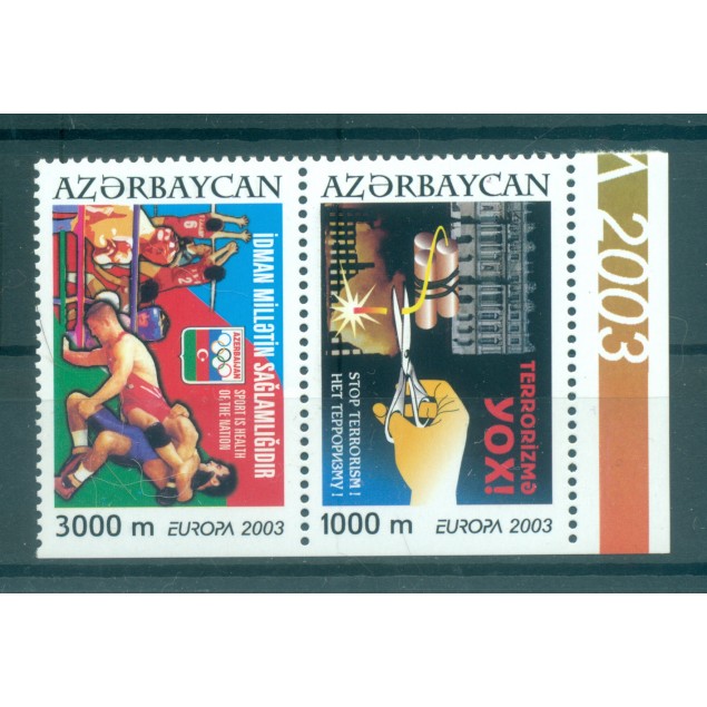 Azerbaijan 2003 - Y & T n. 460/61 b - Europa (Michel n. 543/44 D)