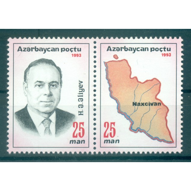 Azerbaïdjan 1993 - Y & T n. 110/11 - Série courante (Michel n. 105/06 C II)