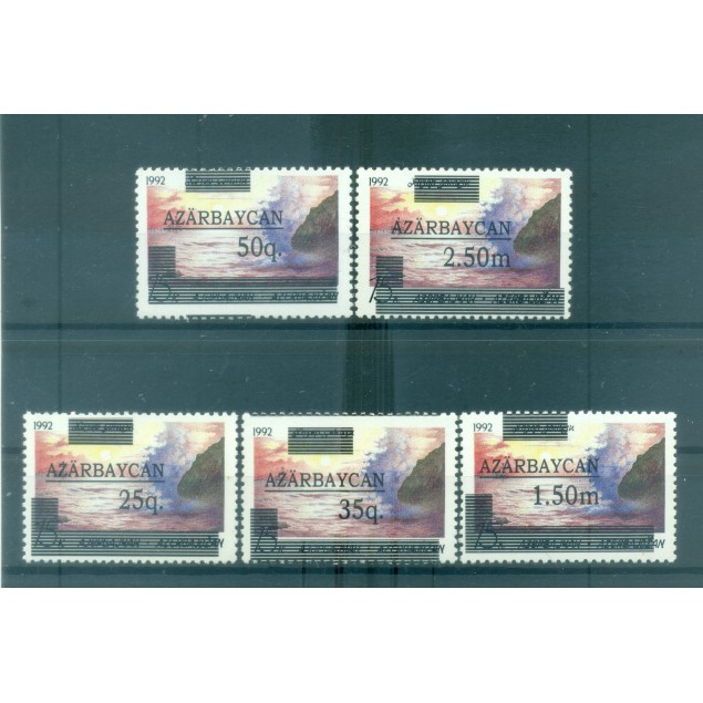Azerbaijan 1992 - Y & T n. 78/82 - Definitive (Michel n. 70/74 II)