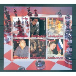 Azerbaijan 2008 - Sheet "chess" unperforated