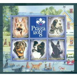 Azerbaijan 2008 - Prague 2008 - Sheet "dogs" unperforated