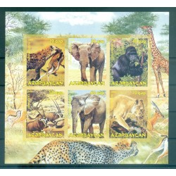 Azerbaigian 2008 - Foglietto "animali selvaggi" non dentellato
