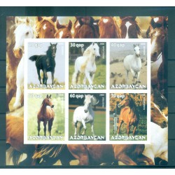 Azerbaijan 2008 - Sheet "horses" unperforated