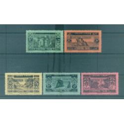 Liban 1927 - Y & T n. 16/20 - Timbres-taxe. Série courante (Michel n. 16/20)