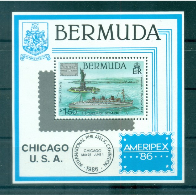 Bermuda 1986 - Y & T  foglietto n. 6 - AMERIPEX '86 (Michel  foglietto n. 6)