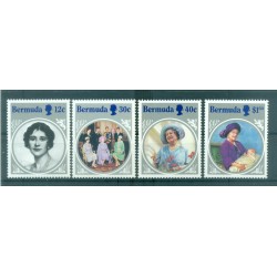 Bermudes 1985 - Y & T  n. 459/62 - Reine-mêre Elizabeth (Michel  n. 458/61)