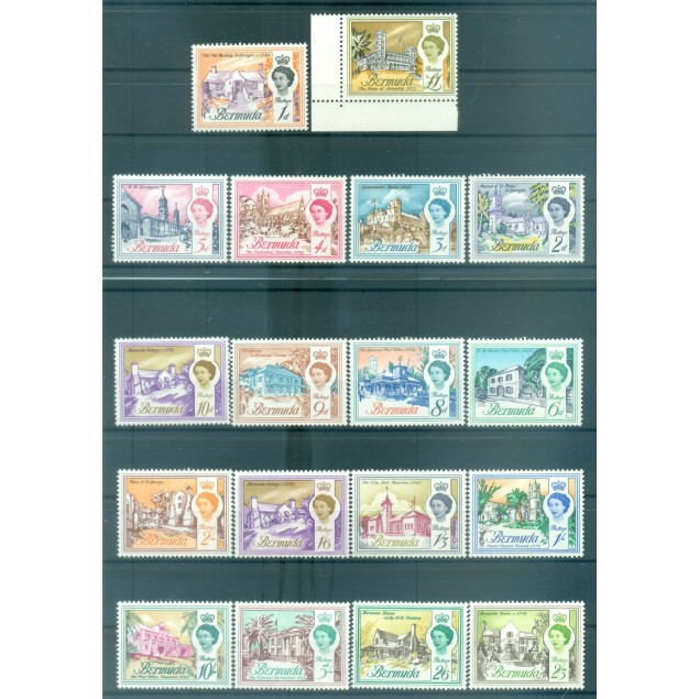 Bermudes 1962-66 - Y & T  n. 163/79 - Série courante (Michel  n. 162/80 X)