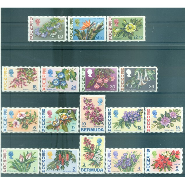 Bermudes 1970 - Y & T  n. 243/59 - Série courante (Michel  n. 244/60 X)