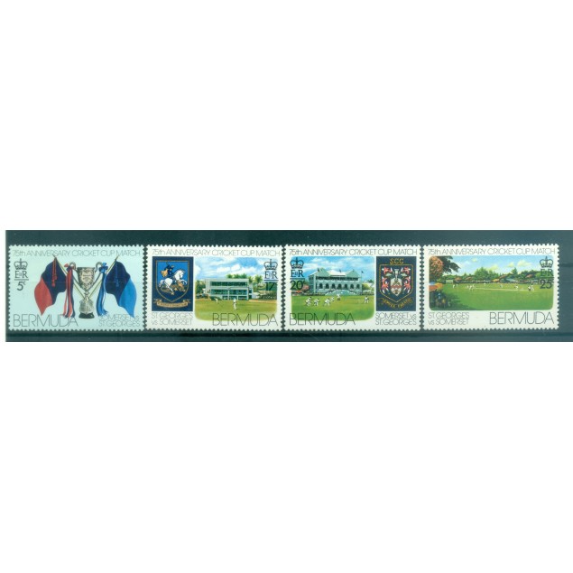 Bermudes 1976 - Y & T  n. 331/34 - Coupe de cricket (Michel  n. 332/35)