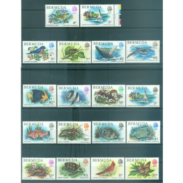 Bermuda 1978-79 - Y & T  n. 353/69 - Definitive (Michel  n. 352/68)