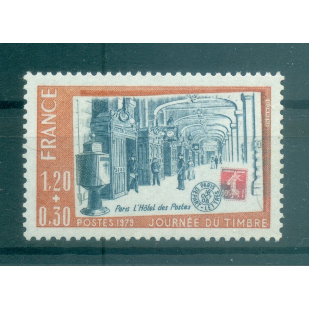 Francia  1979 - Y & T n. 2037 - Giornata del Francobollo (Michel n. 2143)