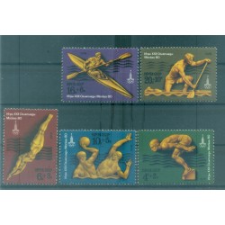 URSS 1978 - Y & T n. 4466/70 - Préolympiques de Moscou (Michel n. 4707/11)