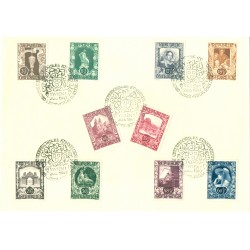 Austria 1947 - Y & T n. 675/84 - Casa degli Artisti (Michel n. 812/21)