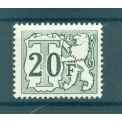 Belgium 1966-70 - Y & T n. 71 a. postage due - Big number (Michel n. 61 v)