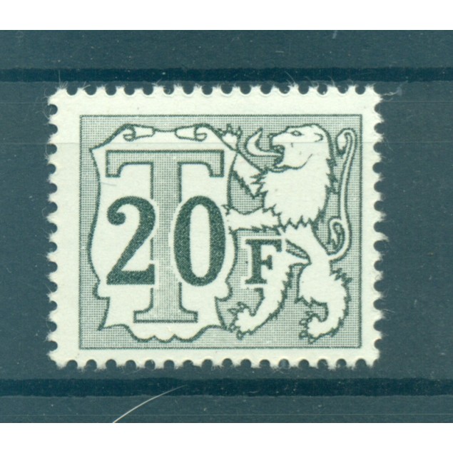 Belgio  1966-70 - Y & T n. 71 segnatasse - Grande numero (Michel n. 61 v)