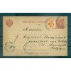 Russia 1889 - Michel n. P 9 - Intero postale 3 k. con affrancatura complementare 1 k.