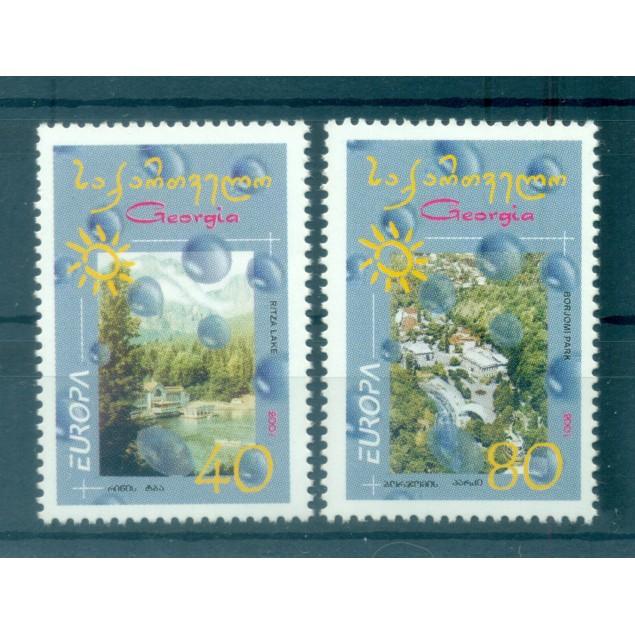 Georgia 2001 - Y & T n. 295/96 - Europa (Michel n. 376/77 A)